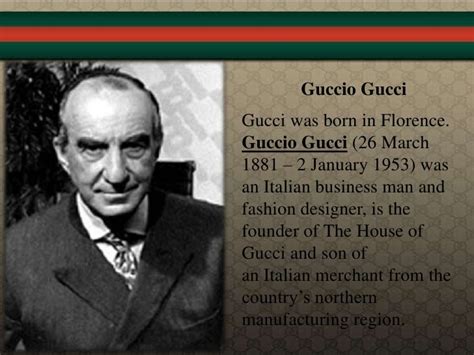 gucci established|who started the gucci company.